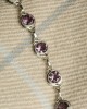 Round Amethyst Silver Bracelet-BRACELETS & BANGLES Round Amethyst Silver Bracelet