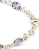 Amethyst Silver Chain Bracelet - Kiena-Jewellery