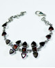 Garnet Silver Bracelet