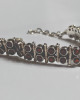 Hinged Garnet Silver Bracelet Hinged Garnet Silver Bracelet