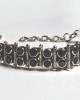 Hinged Garnet Silver Bracelet Hinged Garnet Silver Bracelet