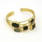 Multi Strand Gold Plated Bracelet with Semi-Precious Stones