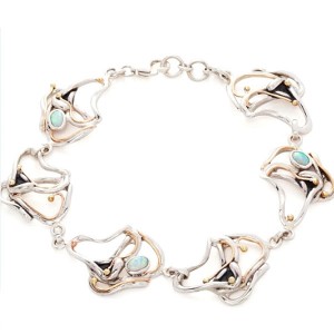 Opalites Silver Bracelet