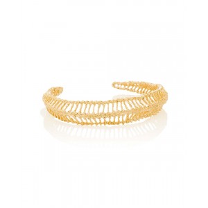 Open Weave Gold Plated Silver Bracelet Open Weave Gold Plated Silver Bracelet