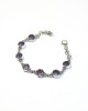 Round Amethyst Silver Bracelet-BRACELETS & BANGLES Round Amethyst Silver Bracelet