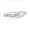 Rainbow Moonstone Silver Bangle