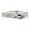 Silver Bangle with Round Moonstones & Gold Detail