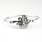Silver Bangle with Filigree Tree Clasp