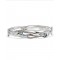 Silver Bangle with Blue Topaz & Pearl