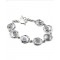 Undulating Silver Bracelet with Moonstones