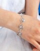 Undulating Silver Bracelet with Moonstones
