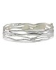 Silver Organic Hinged Bracelet, small