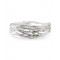 Silver Hinged Organic Bracelet with Gold Detail