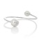 Silver Sand Swarovski Crystal Pearl Bracelet