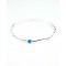 Three Opalites Silver Bangle
