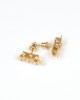 Algae Ragged Stud Earrings, Gold - Kiena-Jewellery