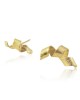 Algae Spiral Stud Earrings, Gold - Kiena-Jewellery