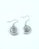 Ammonite Pewter Earrings