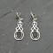 Black Onyx Silver drop earrings, Ortak