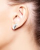 Crystal Silver Stud Earrings