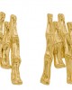 Basalt Gold Plated Silver Stud Earrings-STUD EARRINGS Basalt Gold Plated Silver Stud Earrings