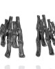 Basalt Oxidised Silver Stud Earrings
