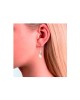 Double Drop Silver Feather Earrings