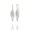 Feather Silver Drop Earrings