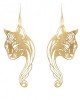 Gold Plated Panther Earrings