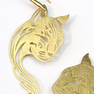 Gold Plated Panther Earrings Gold Plated Panther Earrings
