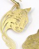 Gold Plated Panther Earrings