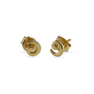 Gold Vermeil Small Spiral Stud Earrings