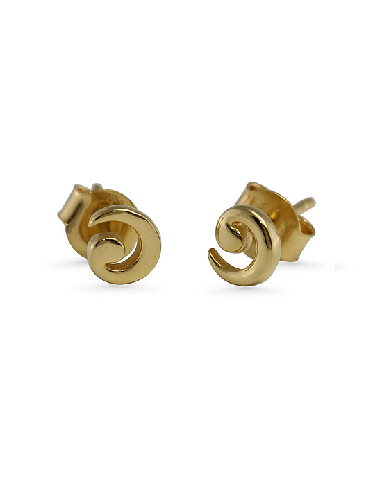 Gold Vermeil Small Spiral Stud Earrings Gold Vermeil Small Spiral Stud Earrings