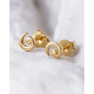 Gold Vermeil Small Spiral Stud Earrings