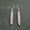 Long Drop Silver Earrings Intertwined