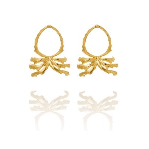 KOLGA Silver Gold Plated Earrings