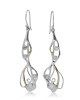 Cabochon Rainbow Moonstone Silver Hook Earrings Cabochon Rainbow Moonstone Silver Hook Earrings