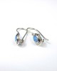 Oval Opalite Silver Hook Earrings-EARRINGS Oval Opalite Silver Hook Earrings
