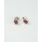 Ruby Silver Stud Earrings
