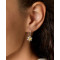 Silver, Gold Daffodil Hook Earrings