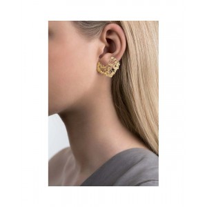 Silver Earrings, Gold Plated, Erika Silver Earrings, Gold Plated, Erika