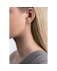 Silver Gold Plated Curved Earrings, ERIKA