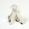 Silver Lily Hook Earrings - Large