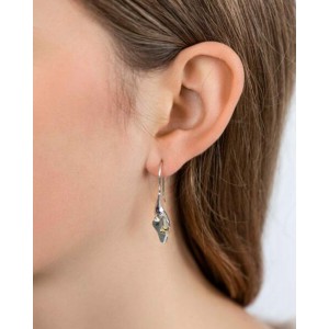 Silver Lily Hook Earrings - Small Silver Lily Hook Earrings - Small