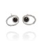 Silver Tourmaline Quartz Earrings