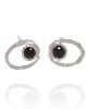 Silver Tourmaline Quartz Earrings-STUD EARRINGS Silver Tourmaline Quartz Earrings