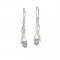 Silver Tresses Opalite Hook Earrings