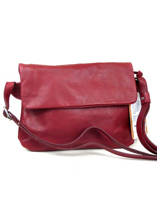 Brancos Red Leather Shoulder Bag - Kiena-Jewellery