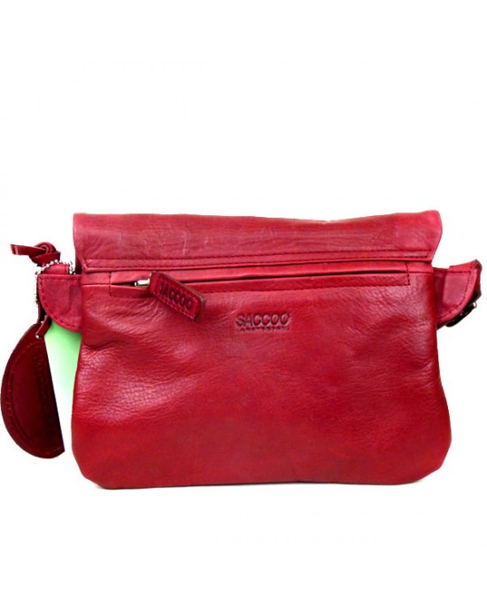 Brancos Red Leather Shoulder Bag - Kiena-Jewellery
