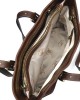 Dark Chocolate Italian Leather Shoulder Bag - Kiena Jewellery